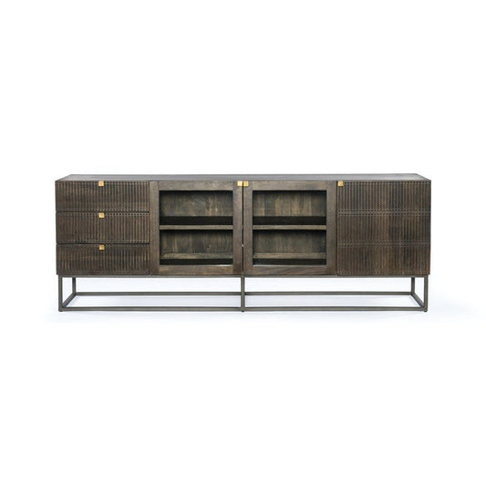 Buy online neptune solid wood tv unit in india - The Leaf Crafts