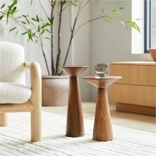 Buy Online nime solid wood end table In India   - The Leaf Crafts