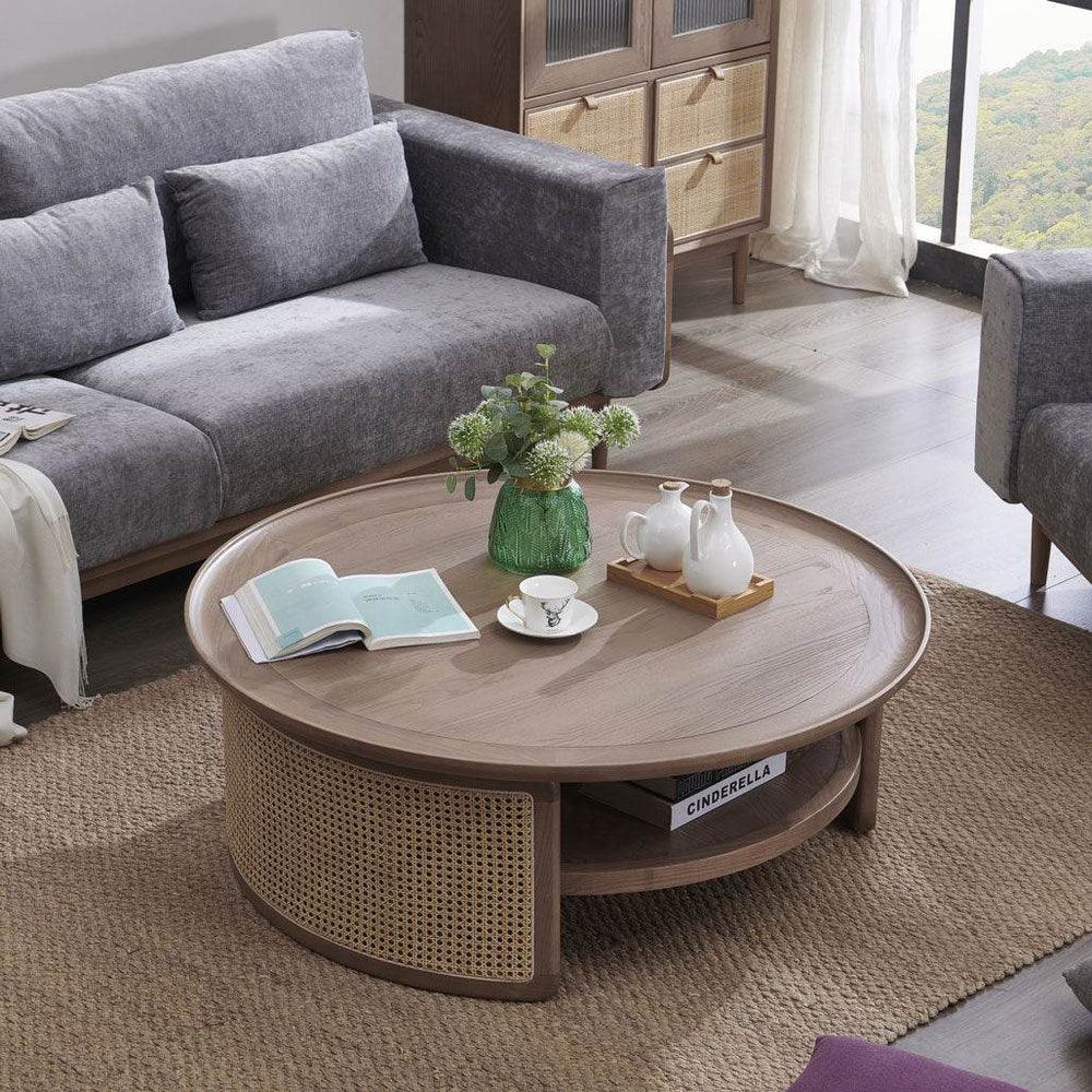 Buy online Pluto solid wood coffee table for modern living room in India
