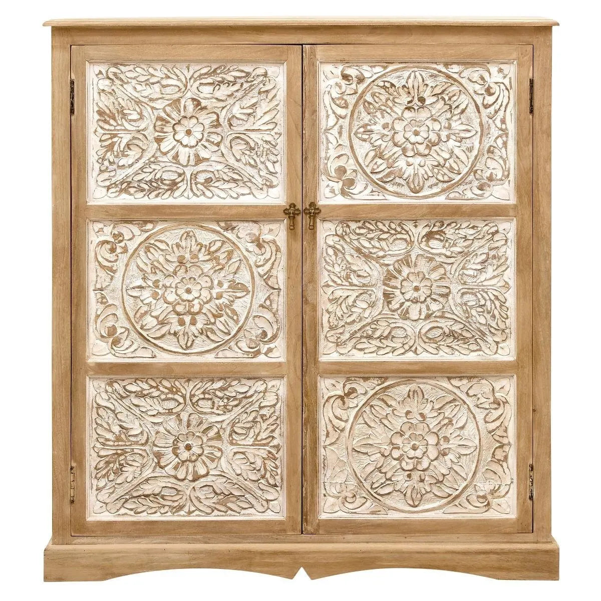 monova carved solid wood cabinet for living room