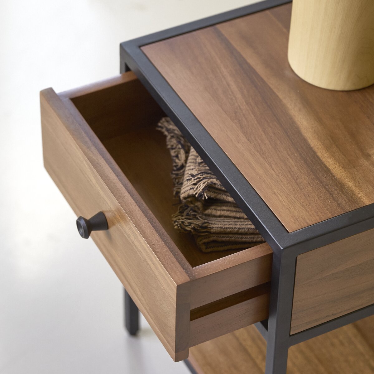 premium solid wood nightstand for bedroom use - The Leaf Crafts