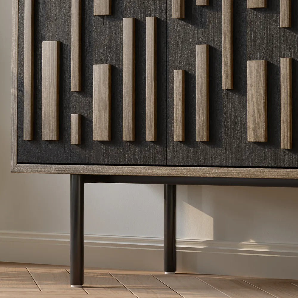 minimalist wooden cabinet for modern living spaces
