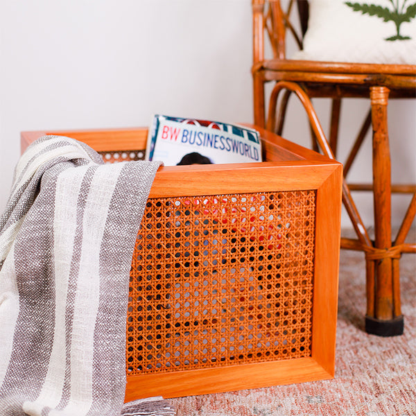 premium rattan storage box for modern home décor- The Leaf Crafts