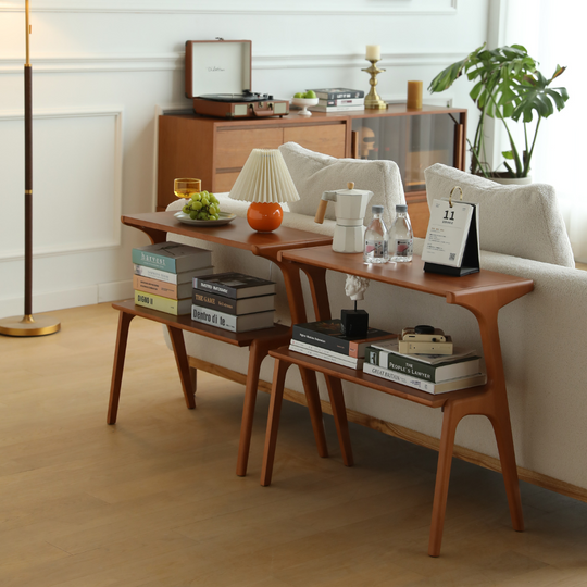 premium solid wood end table for home décor - The Leaf Crafts