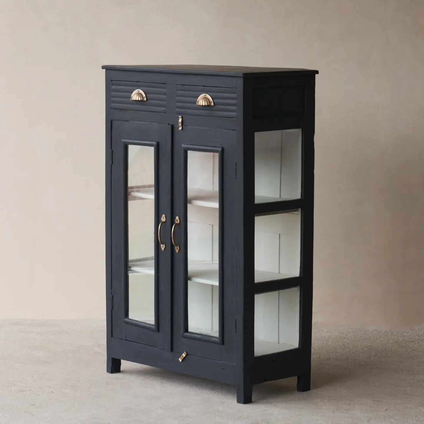 premium solid wood storage cabinet design