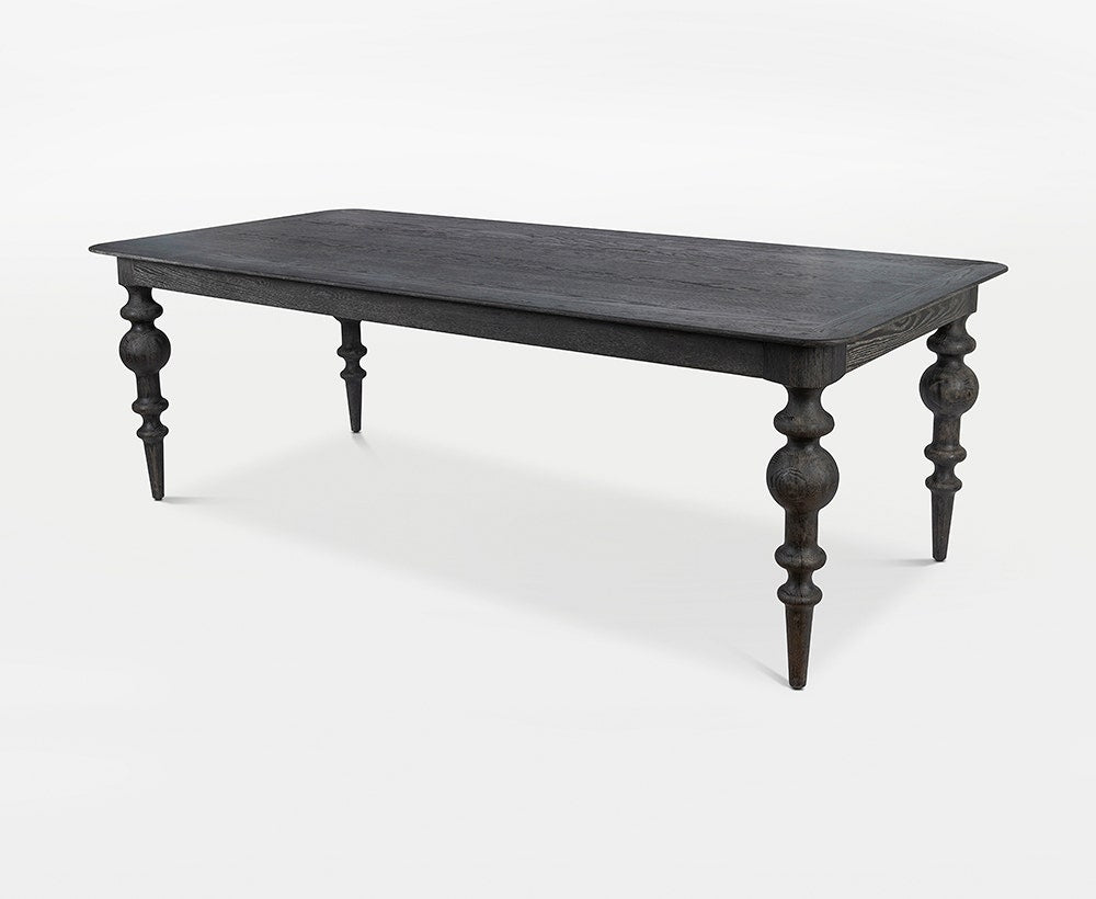 premium solid wood dining table for modern dining room - The Leaf Crafts