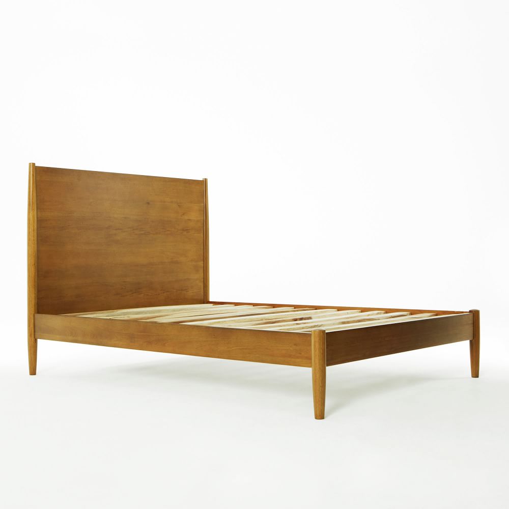 minimalist solid wood bed Edith Solid Wood Bed - The Leaf Crafts