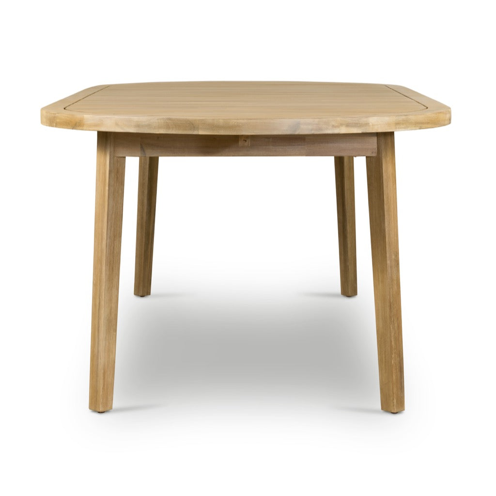 handcrafted wooden dining table with premium finish - The Leaf Crafts