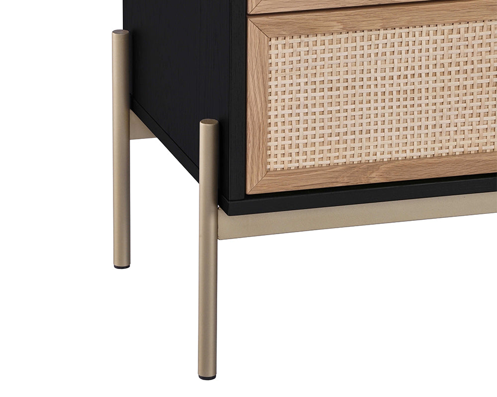 premium stylish rattan drawer cabinet for bedroom interiors- The Leaf Crafts