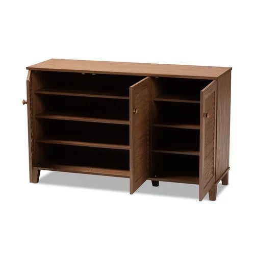 space saving wooden shoe cabinet - The Leaf Crafts