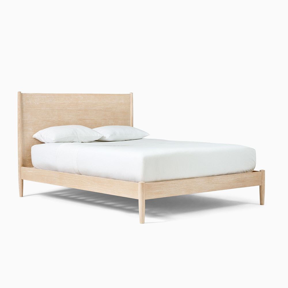 modern bedroom wooden Edith Solid Wood Bed - The Leaf Crafts