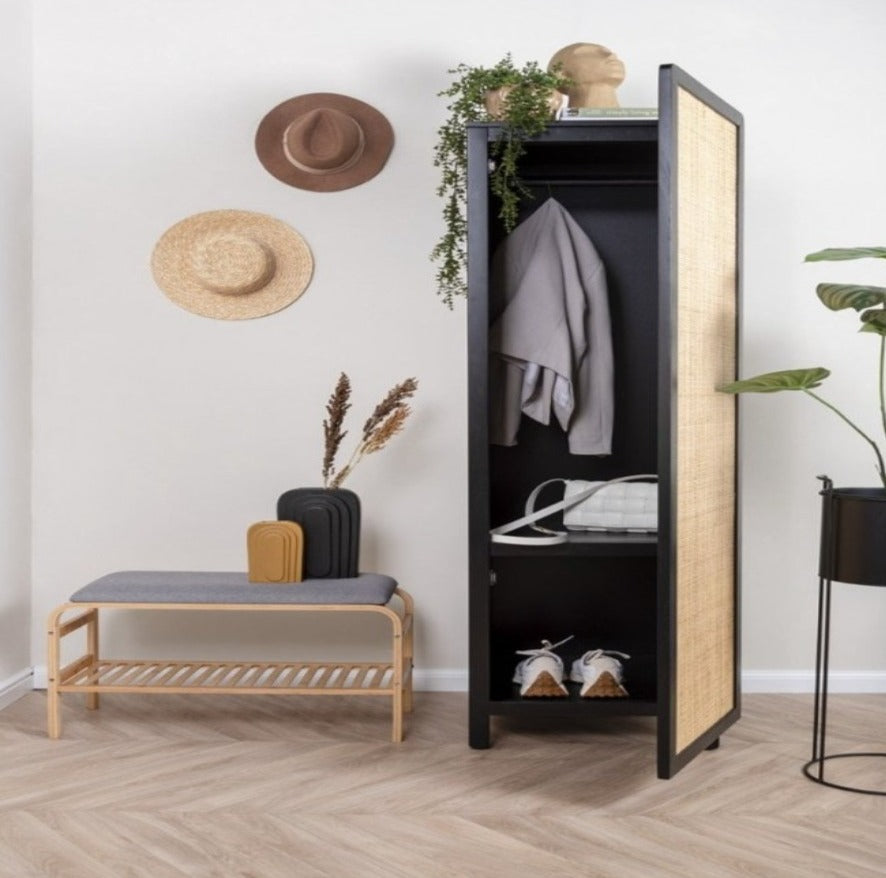 Albus Solid Wood Mini Wardrobe - The Leaf Crafts