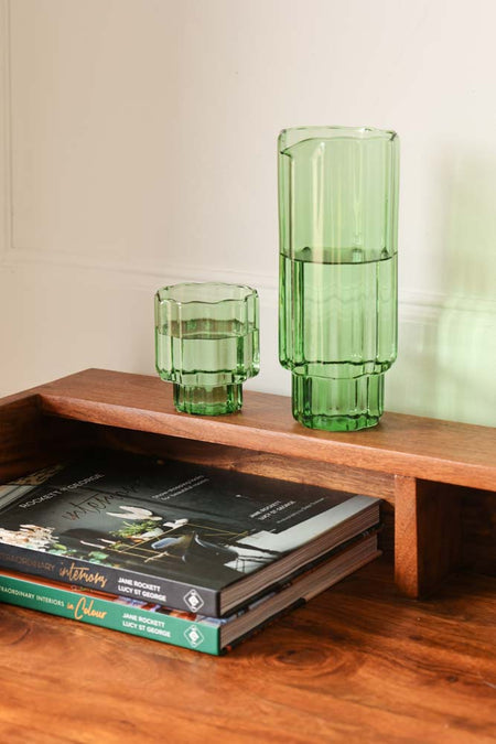 rajasthani style wooden desk design- The Leaf Crafts
