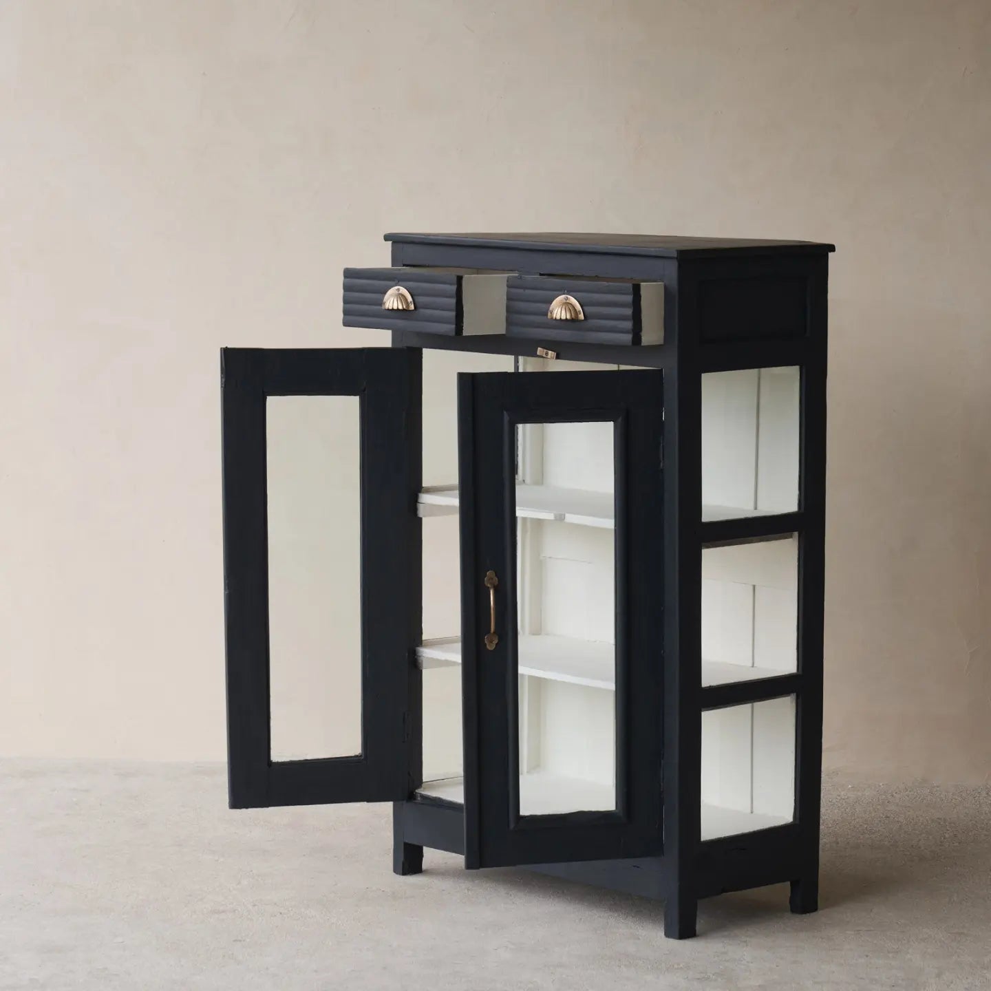 handcrafted wooden storage cabinet furniture