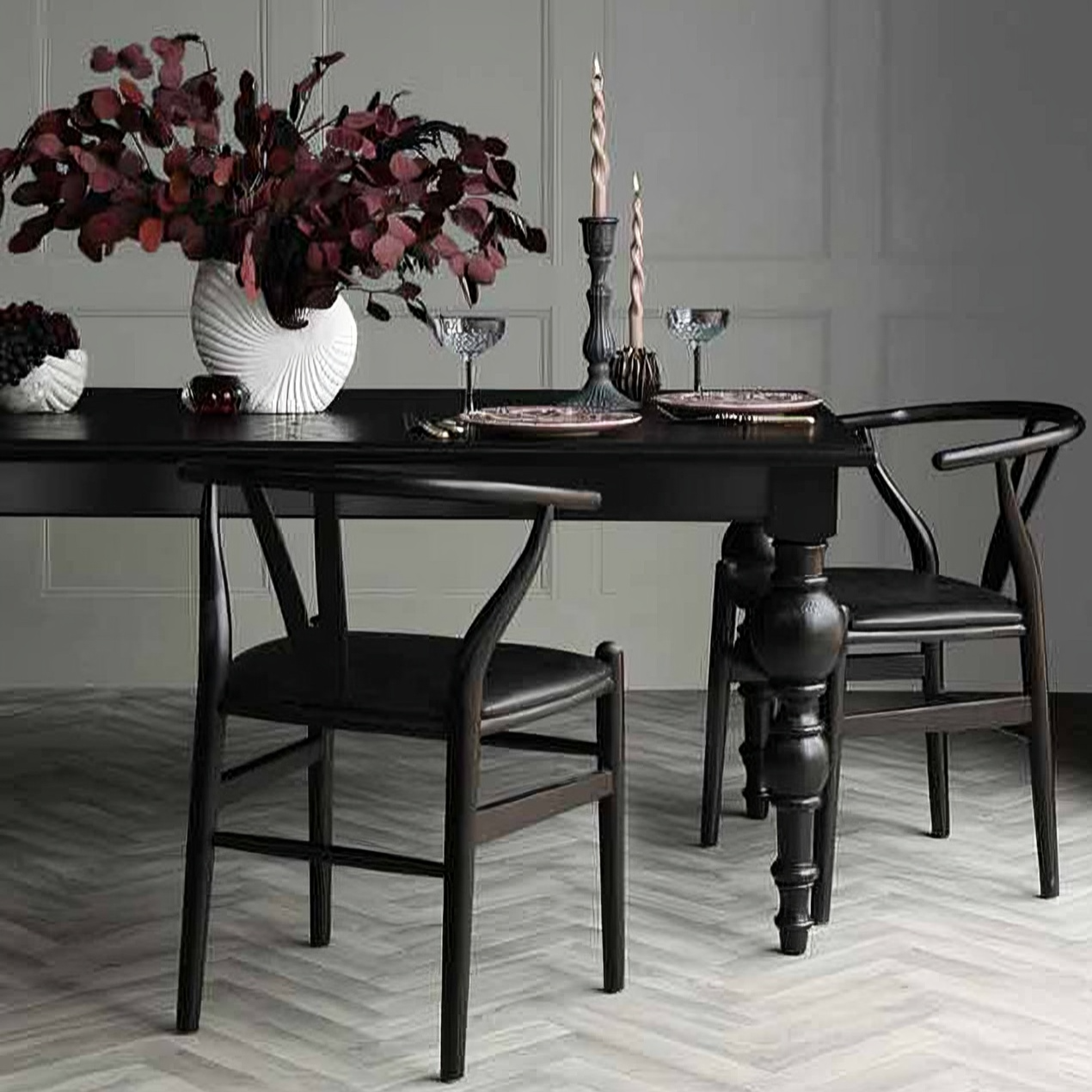 Buy Online Ramgarh solid wood dining table for modern homes in India - The Leaf Crafts