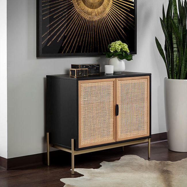 Buy Online rattan solid wood cabinet for living room and bedroom In india - The Leaf Crafts