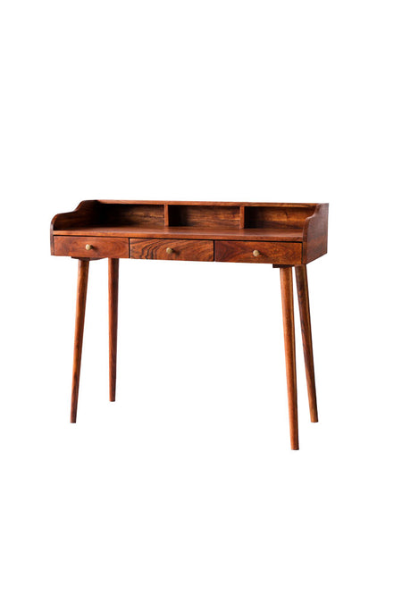 Jodhpur Traditional Wooden Study Desk - The Leaf Crafts