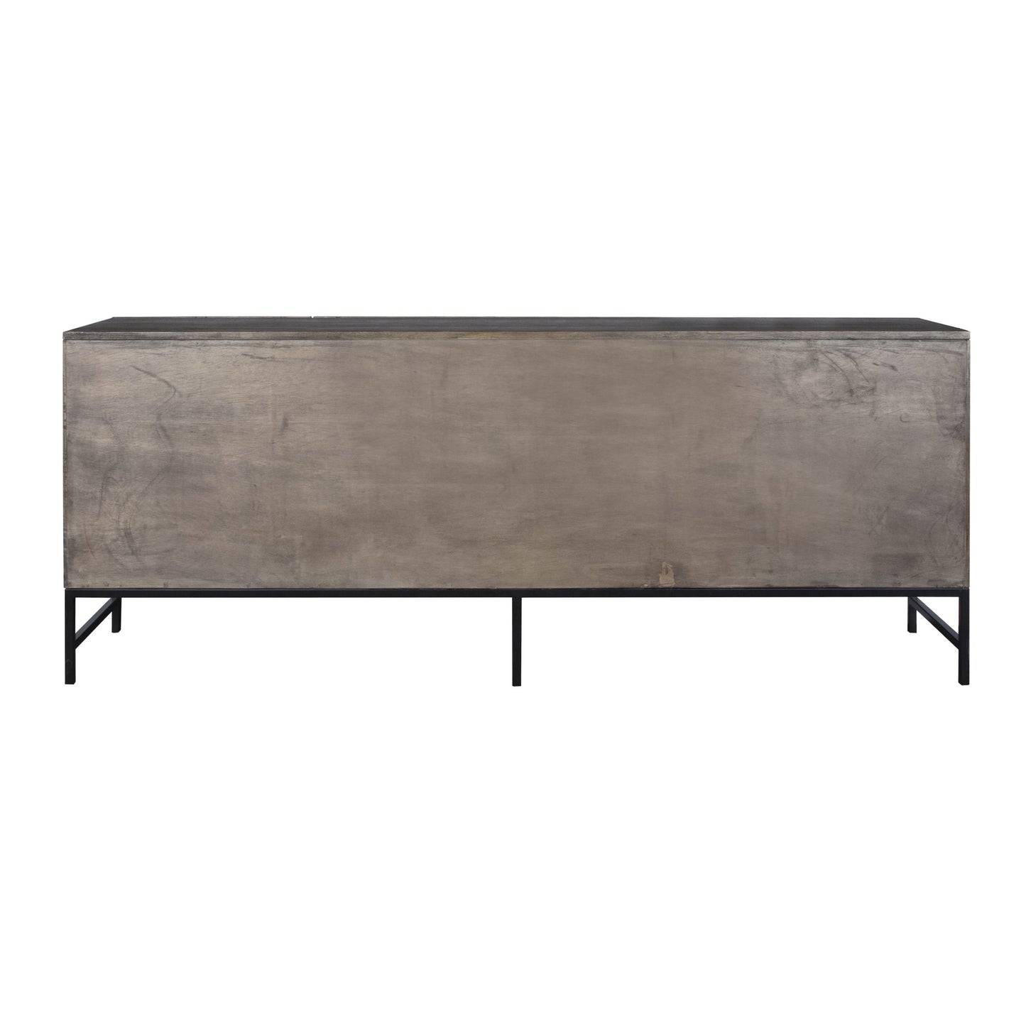 rustic carved wooden sideboard for warm interior styling