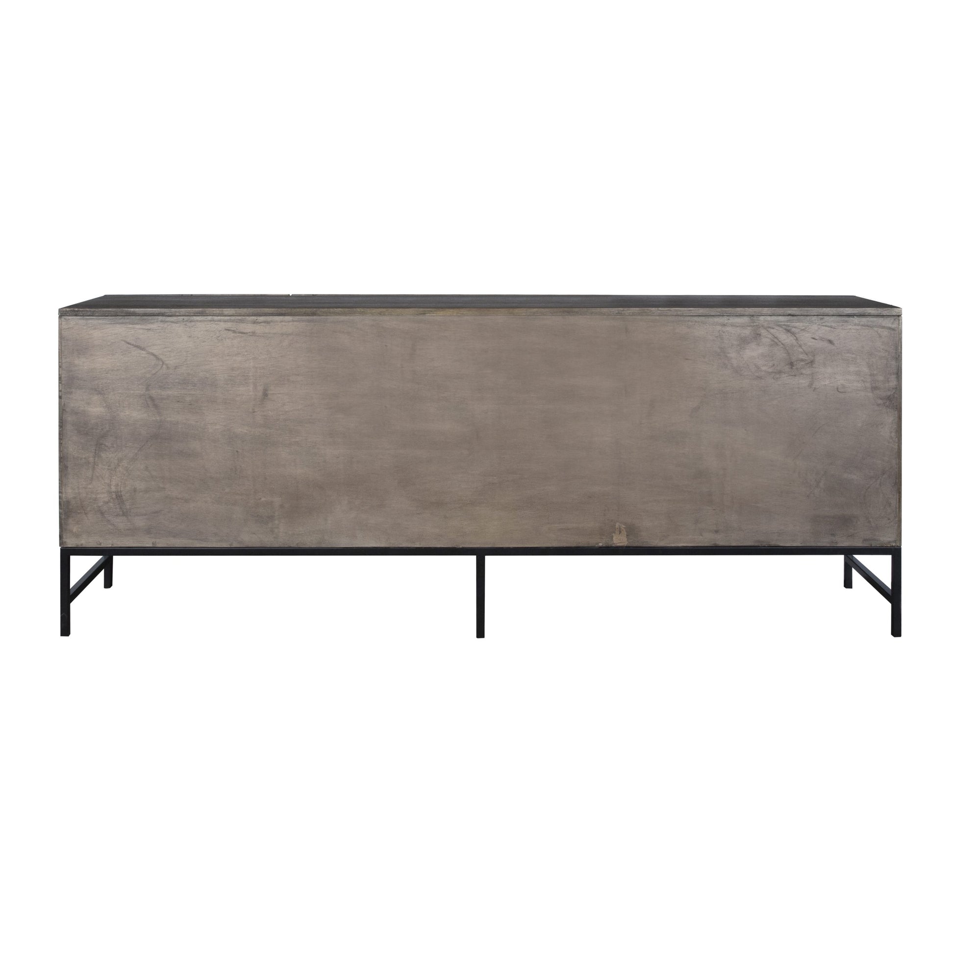 rustic carved wooden sideboard for warm interior styling
