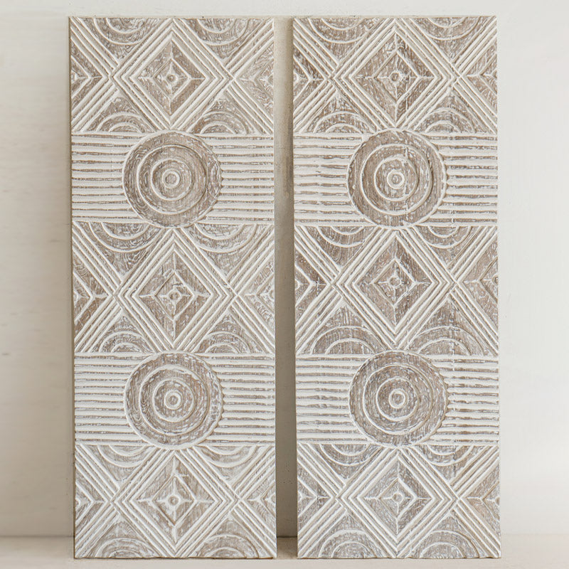 rustic carved wood panels for warm interior décor - The Leaf Crafts