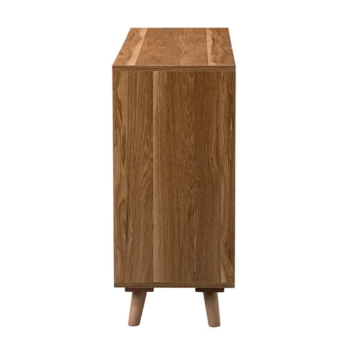 rustic modern rattan cabinet for living room- The Leaf Crafts