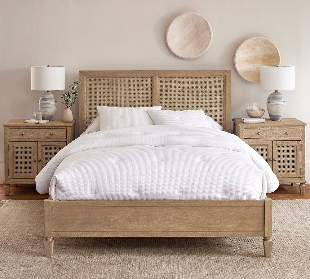 Felix Rattan Solid Wood Bed - The Leaf Crafts