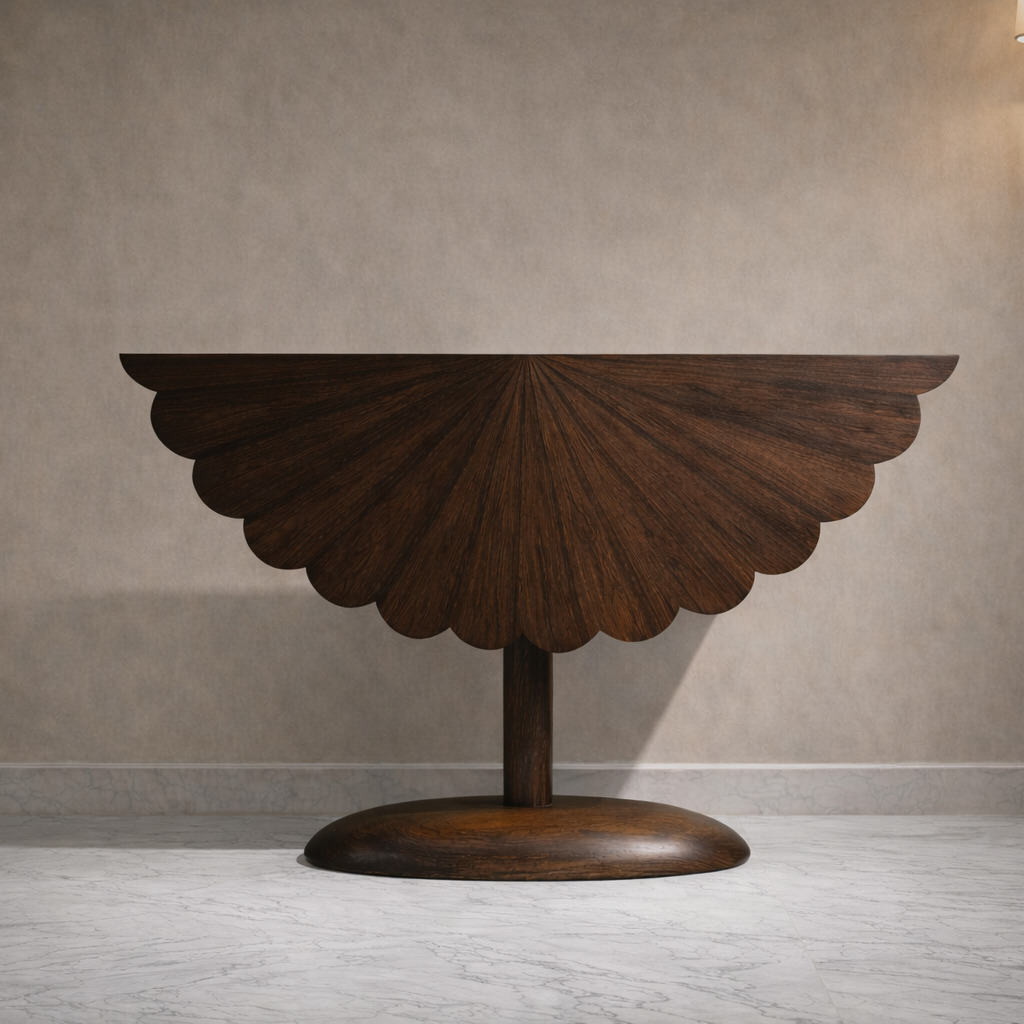 sheesham wood console table entryway interior setup