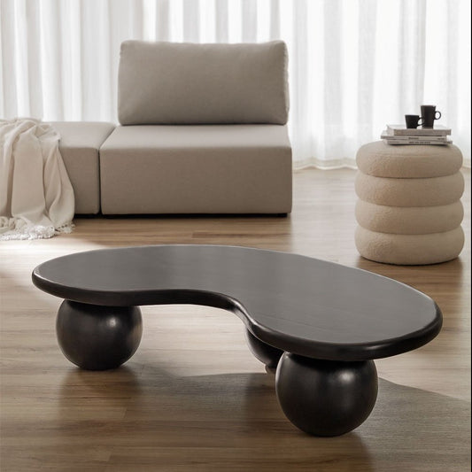 Buy Online Sleek solid wood center table for modern living room In India 
