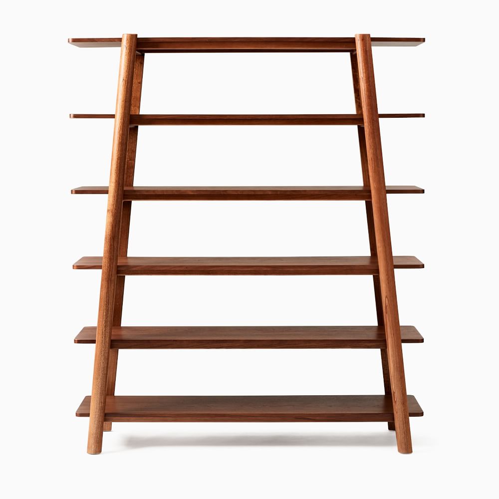 solid wood bookshelf for living room - The Leaf Crafts