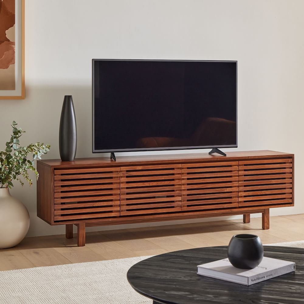 solid-wood-tv-unit-storage - The Leaf Crafts