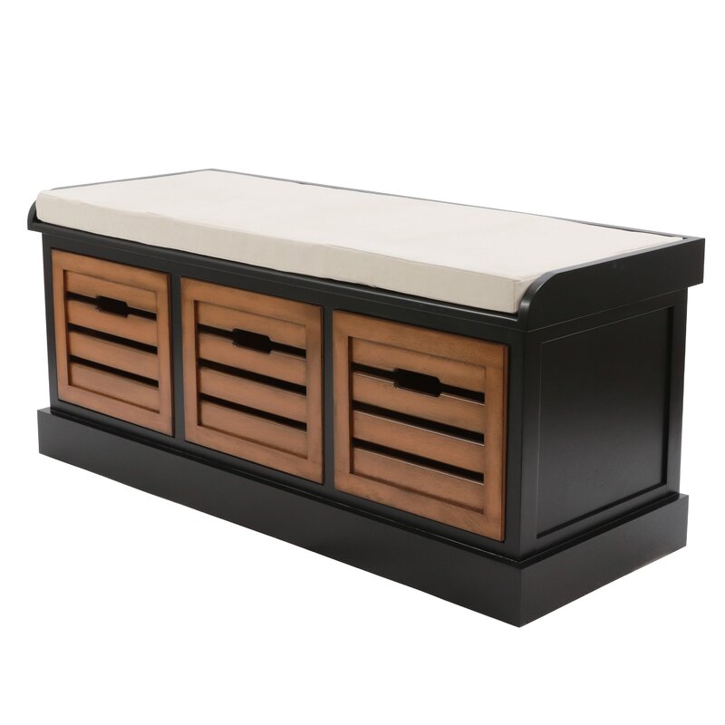 solid wood storage bench for entryway - The Leaf Crafts