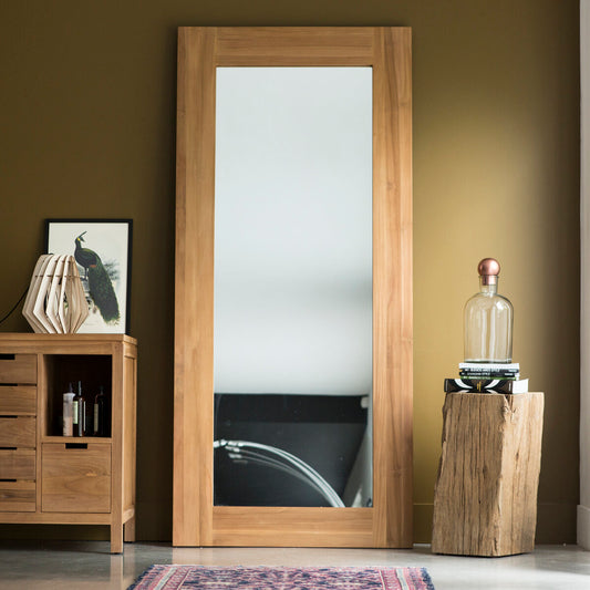 Buy Online Stella mango wood mirror for bedroom and living room in India - The Leaf Crafts