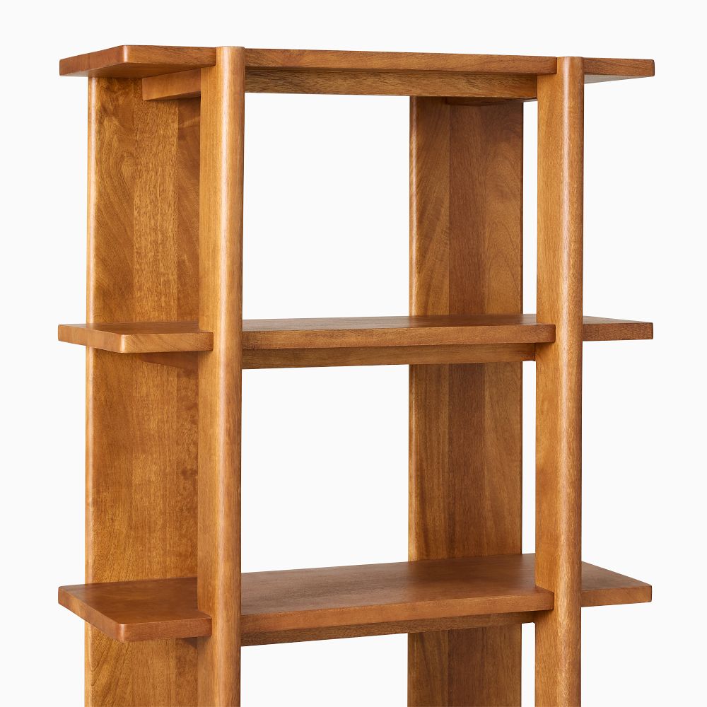 traditional bookshelf design wood- The Leaf Crafts