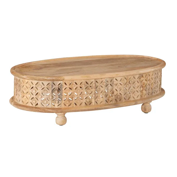 functional coffee table with artistic appeal- The Leaf Crafts