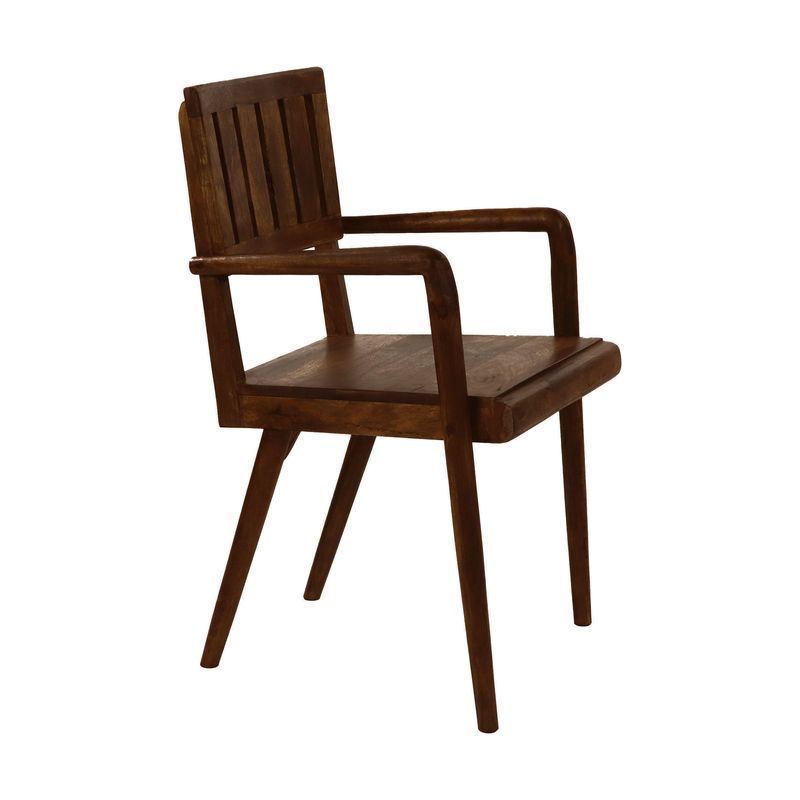 wooden accent chair for living room - The Leaf Crafts