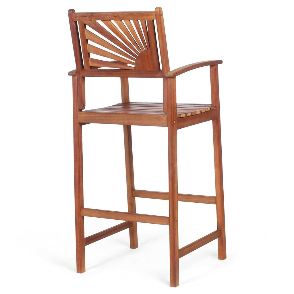 wooden bar stool for kitchen counter - The Leaf Crafts