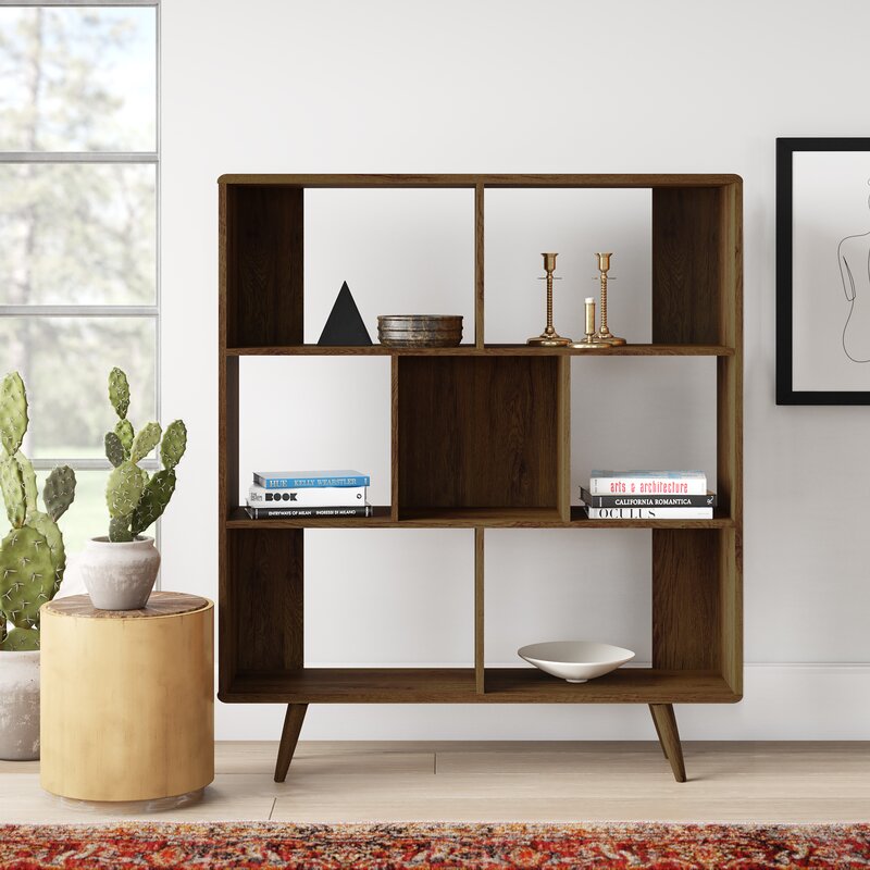 wooden bookcase for living room- The Leaf Crafts