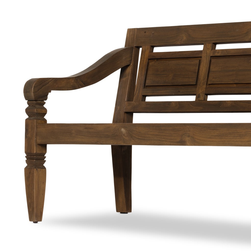 weather resistant wooden bench for outdoor use - The Leaf Crafts