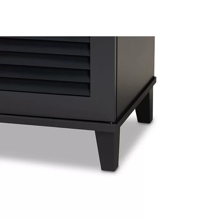 modern gray shoe storage furniture - The Leaf Crafts