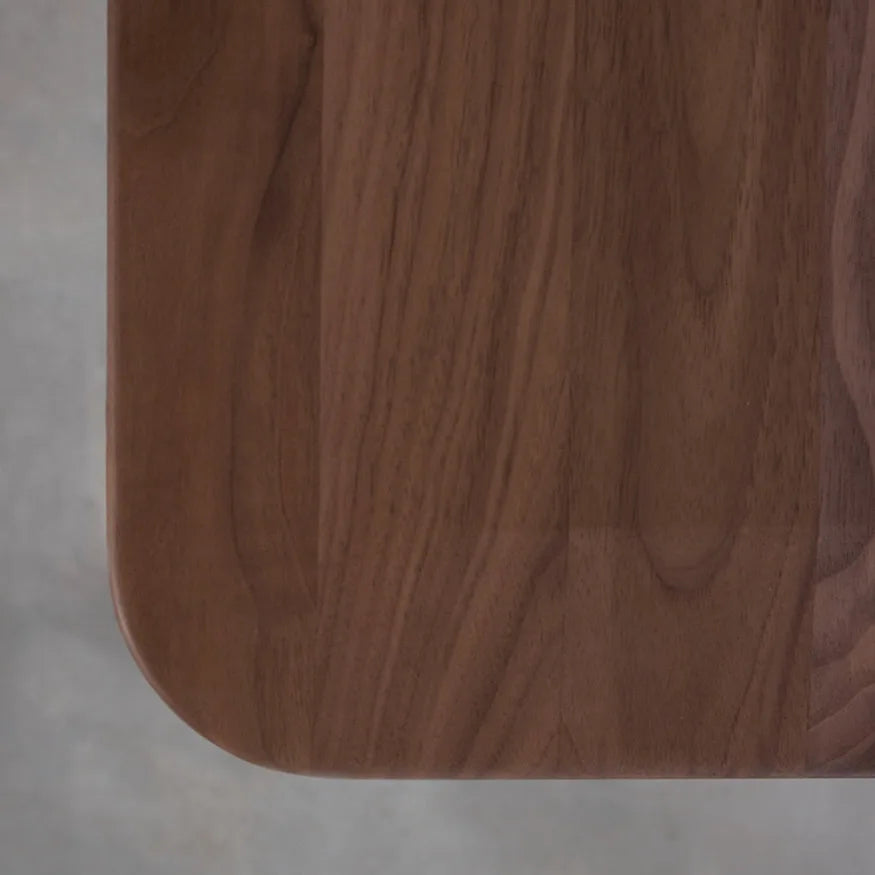 handcrafted wooden stool table